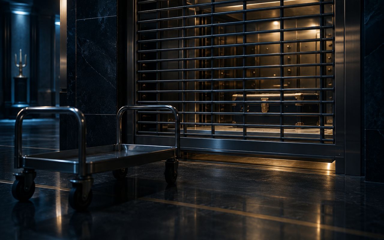 Locked transfer compartment represents suspended Genesis account redemptions